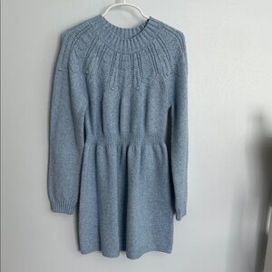 Cat & Jack Sky Blue Ribbed Sweater with Shimmer